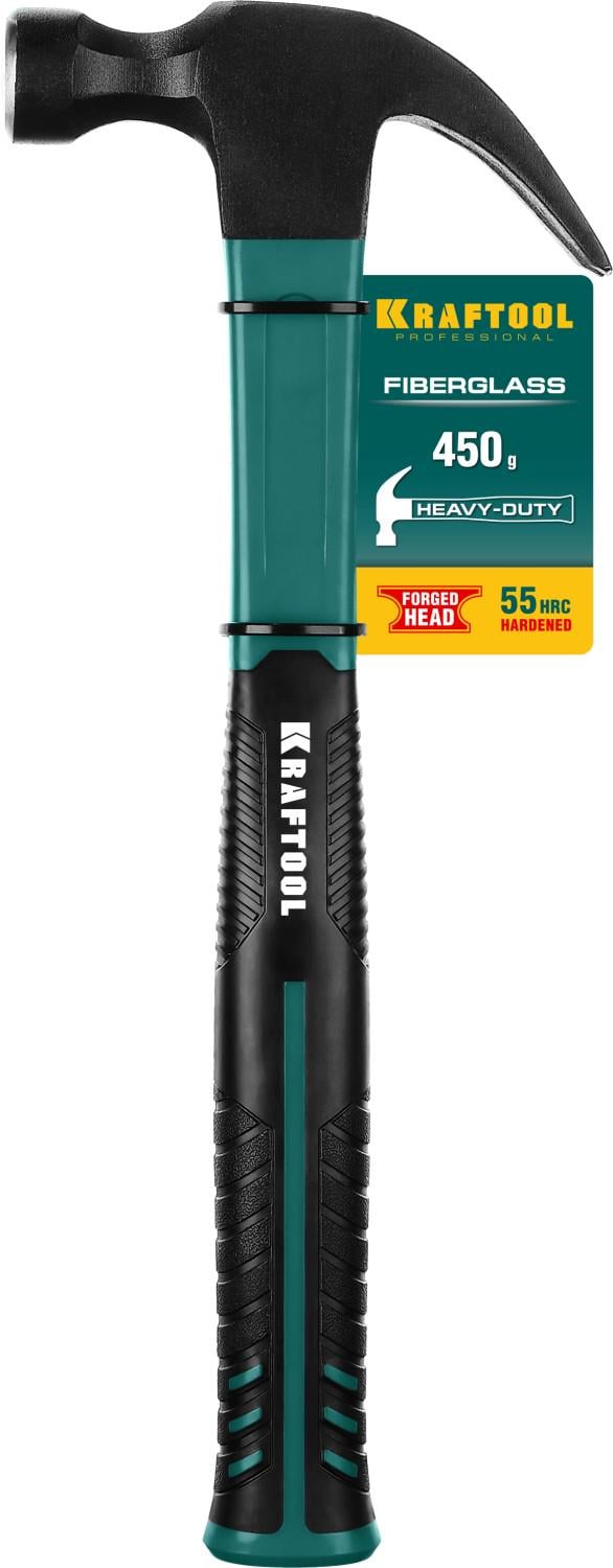 Молоток столярный Kraftool 20265-45 c фиберглассовой рукояткой 450 г