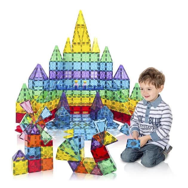 Конструктор дитячий D018 магнітні блоки 110 дет.(29203642) - фото 3 Конструктор дитячий D018 магнітні блоки 110 дет.(29203642) - фото 3