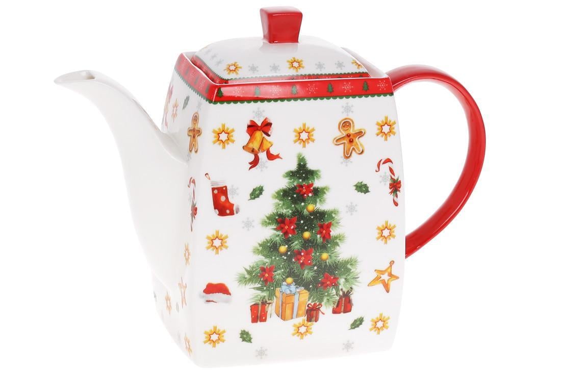Чайник заварочный фарфоровый BonaDi Праздничный флер 1,25 л (2521218138)