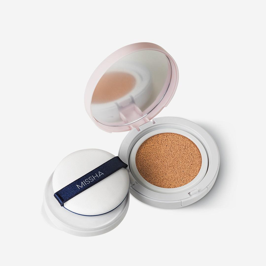 Тональный крем-кушон для стойкого макияжа MISSHA M Magic Cushion Cover Lasting SPF50+/PA+++ №23 15 мл (8809581449299) - фото 3