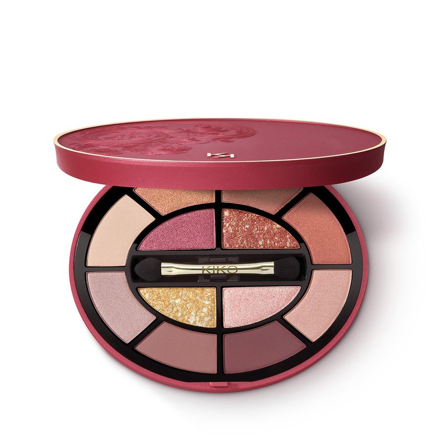 Палетка теней A Holiday Fable Celestial Eyeshadow Palette Kiko Milano 12 оттенков