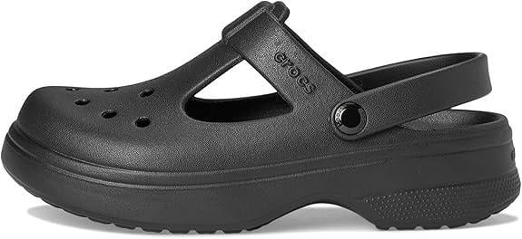 Сабо для девочки детские Crocs Classic Mary Jane Clog р. 28-29 C11 Черный (210615-001)