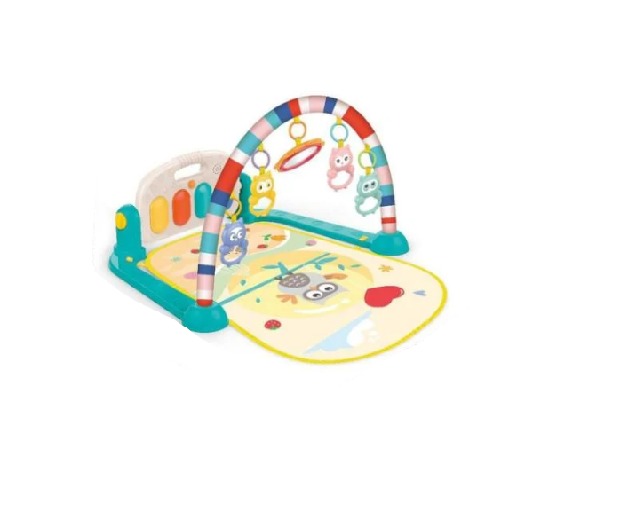Развивающий коврик Музыкальное пианино подсветка мелодии 5 подвесок (НЕ 0650)