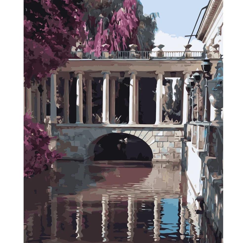 Картина по номерам Strateg Мост через воду 40x50 см (VA-3221)