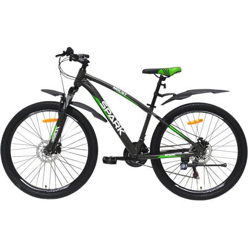 Велосипед Spark MOUNT колеса 27,5"/алюмінієва рама 15" Чорно-салатовий (26351954) - фото 3