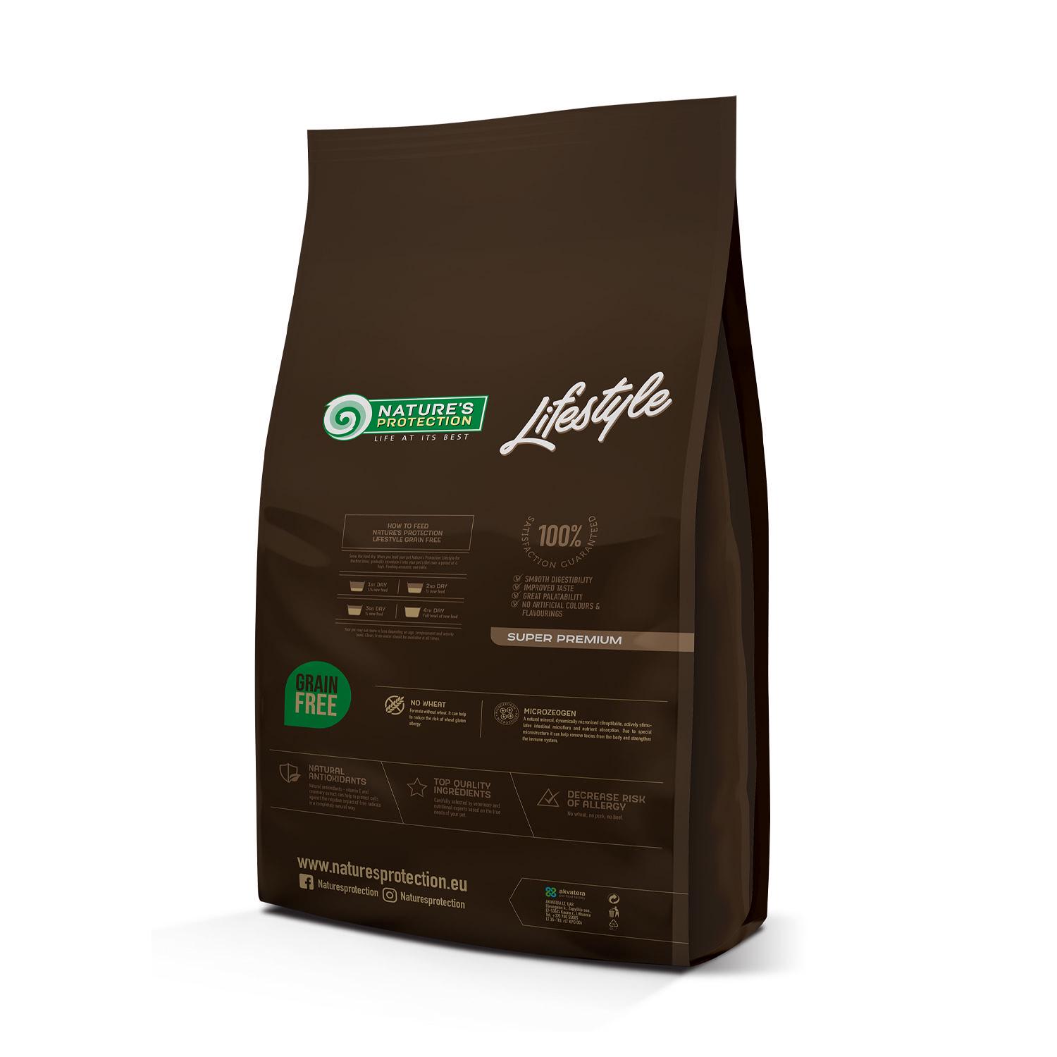 Корм сухий Nature's Protection Lifestyle Grain Free Salmon with Krill Junior All Breeds з лососем для цуценят 10 кг (NPLS45687) - фото 2 Корм сухий Nature's Protection Lifestyle Grain Free Salmon with Krill Junior All Breeds з лососем для цуценят 10 кг (NPLS45687) - фото 2