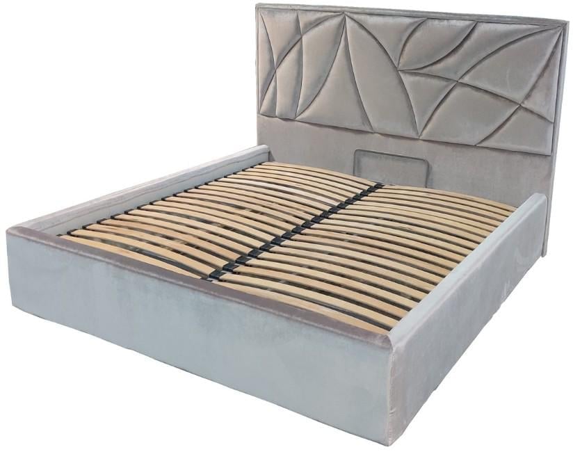 Кровать двуспальная BNB Aurora Premium Simple с дополнительной цельносварной рамой 160х190 см Серый (bnb_190_0309)
