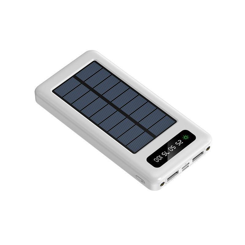 Повербанк Nomi 30000 mAh с солнечной панелью и LED фонарем USB Type-C Белый (e1875520)