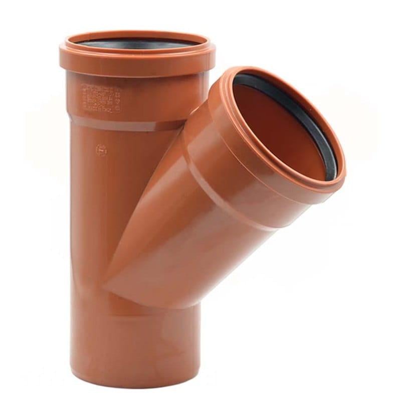 Тройник наружной канализации REDI 160x160 мм 45° (030165E)