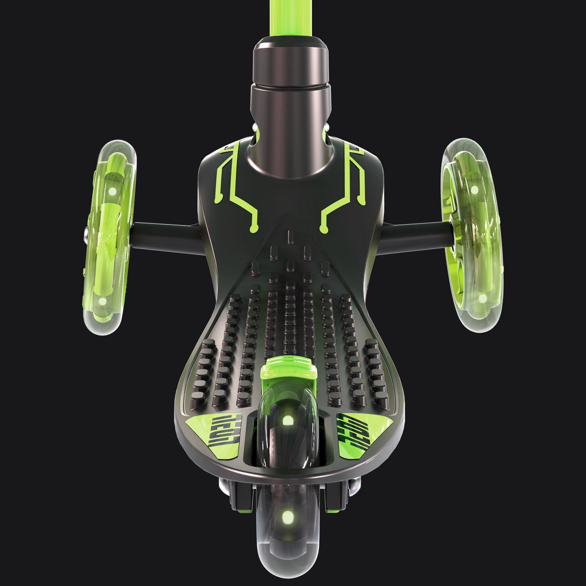 Самокат дитячий Neon Glider Air з підсвічуванням коліс Зелений (N100965) - фото 11