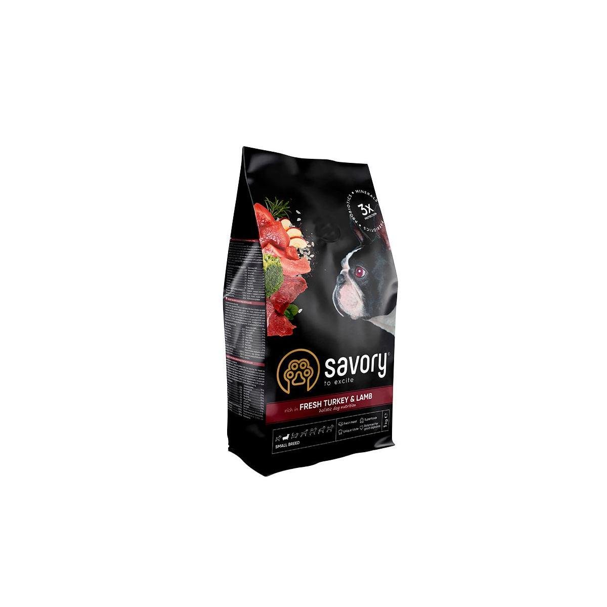 Корм для собак малых пород Savory Fresh Turkey and Lamb 3 кг (30358) - фото 1