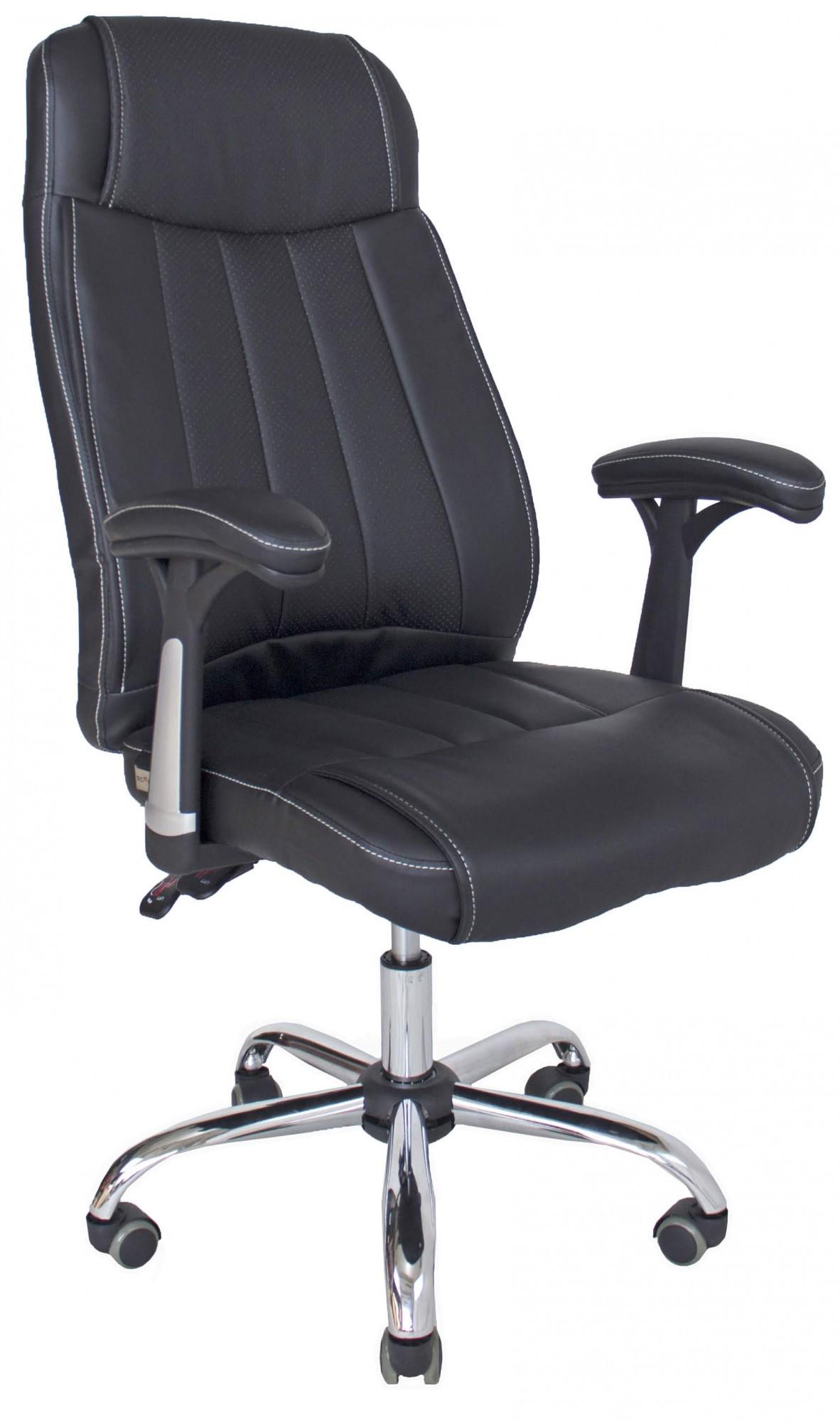 Кресло офисное компьютерное Fabio Хром М2 AnyFix Черный