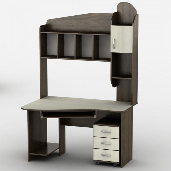 Компьютерный стол Тиса Студио-27 Венге магия/Дуб молочный (62cd235ffa5d7b192c71af64)