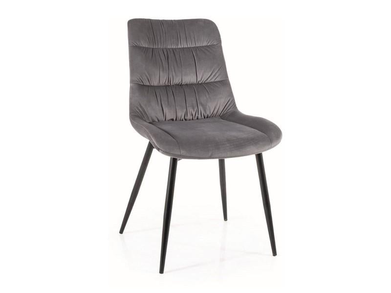 Стул кухонный Signal Lou Velvet Черный/Серый (10554312)