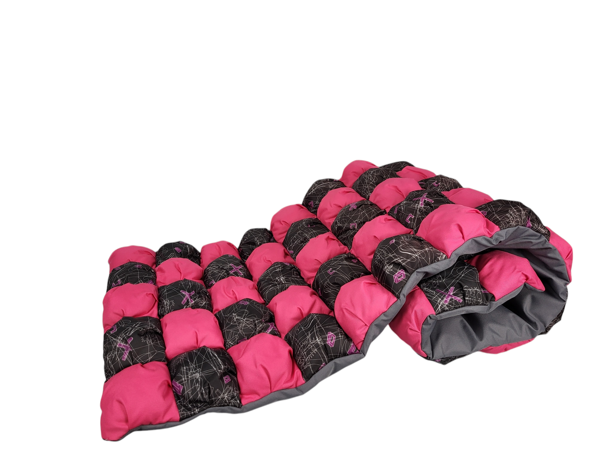 Подушка на підвіконня з Oxford 150х60 см Рожево-чорний (1453) - фото 1 Подушка на підвіконня з Oxford 150х60 см Рожево-чорний (1453) - фото 1