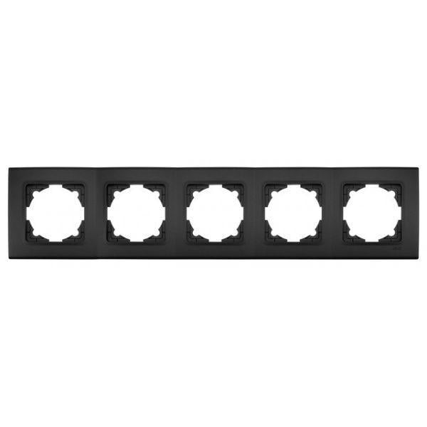 Рамка на 5 мест Viko Linnera Life универсальная Черная ночь (90480822)