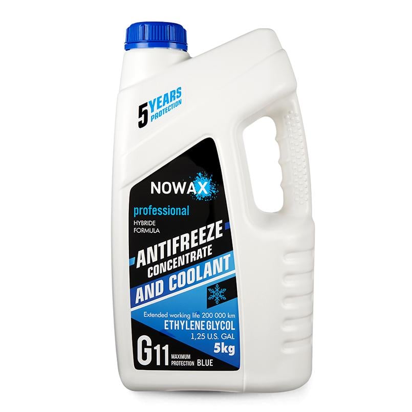 Антифриз NOWAX BLUE G11 концентрат (синий) 5кг