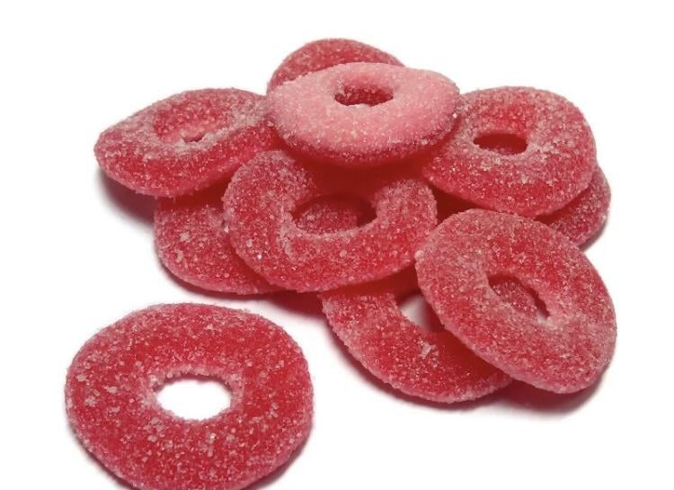 Мармелад жевательный Fini Кислые клубничные кольца 1 кг (11197844)