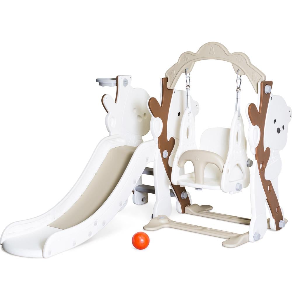 Детский игровой комплекс Mealux Koda White/Coffee (KD-B021 White/Coffee) Детский игровой комплекс Mealux Koda White/Coffee (KD-B021 White/Coffee)