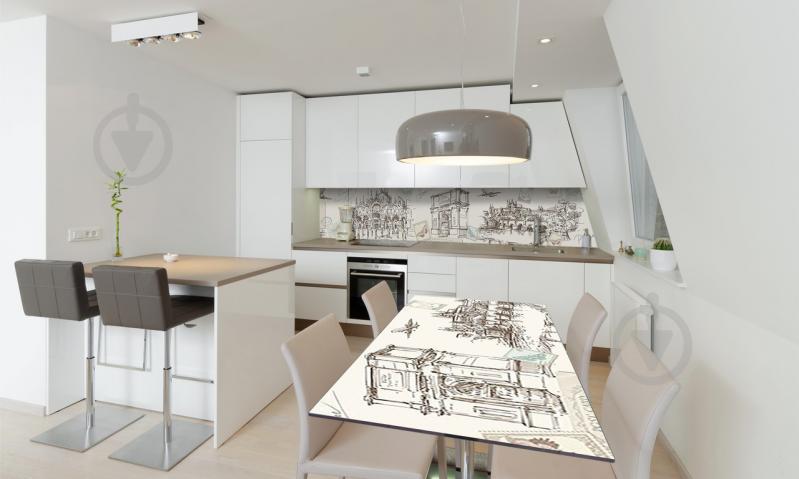 Наклейка виниловая на стол Zatarga «Ретро Город» 650х1200 мм Z180792/1st