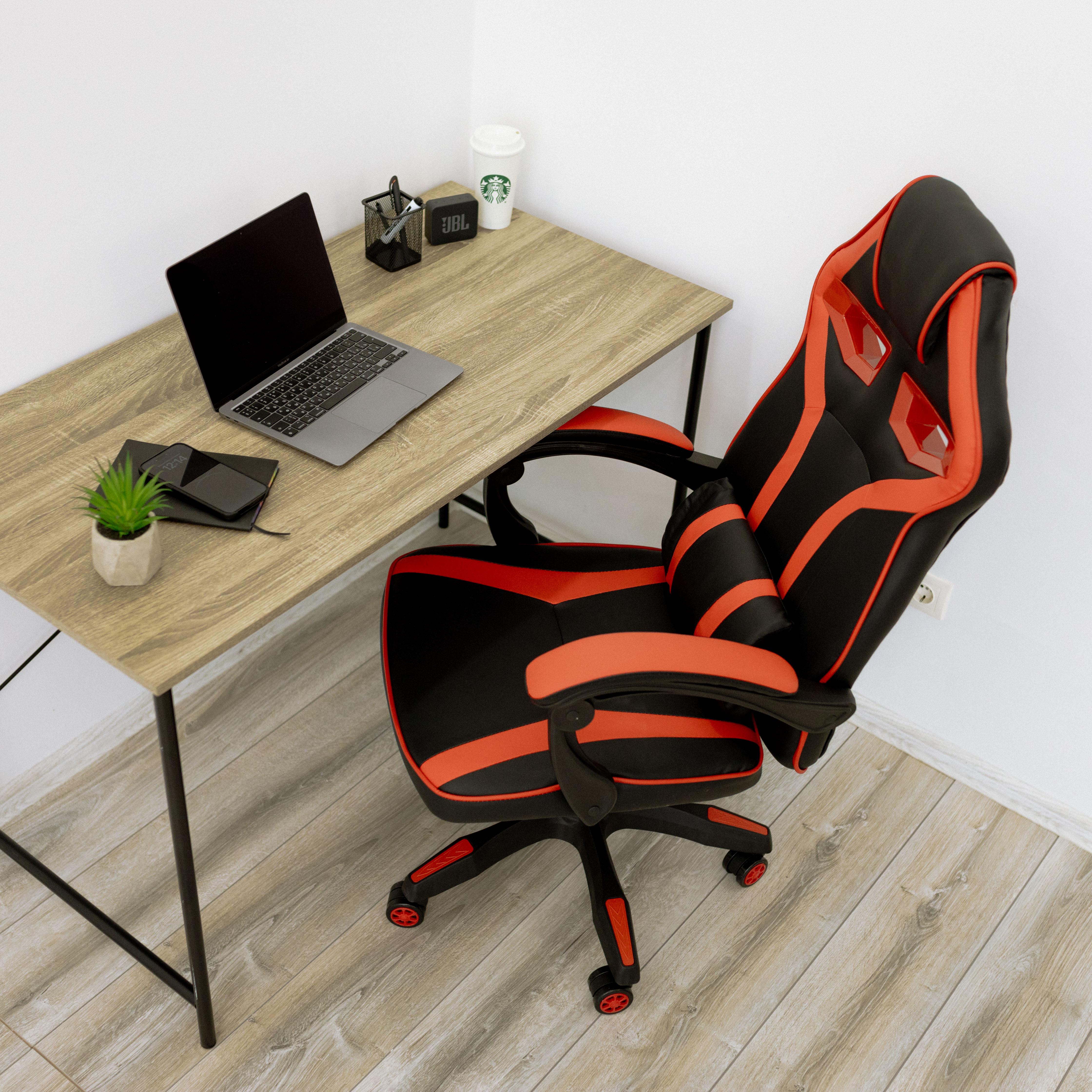 Крісло комп'ютерне геймерське 4Points NT з подушками для дома та офісу Червоний (40017) - фото 4 Крісло комп'ютерне геймерське 4Points NT з подушками для дома та офісу Червоний (40017) - фото 4