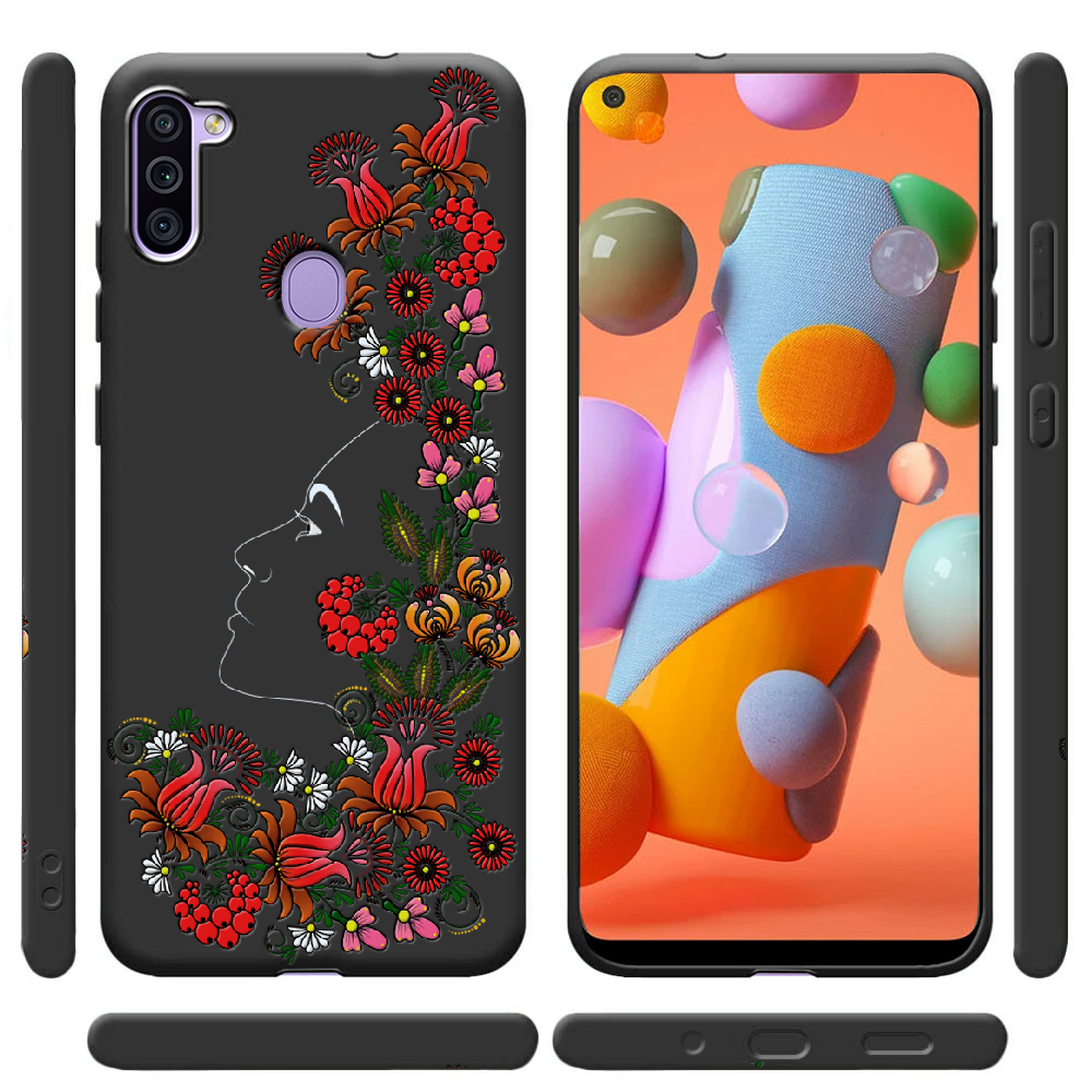 Чехол Boxface Samsung A115 Galaxy A11 3D Ukrainian Muse Черный силикон (39628-bk64-40216) - фото 2