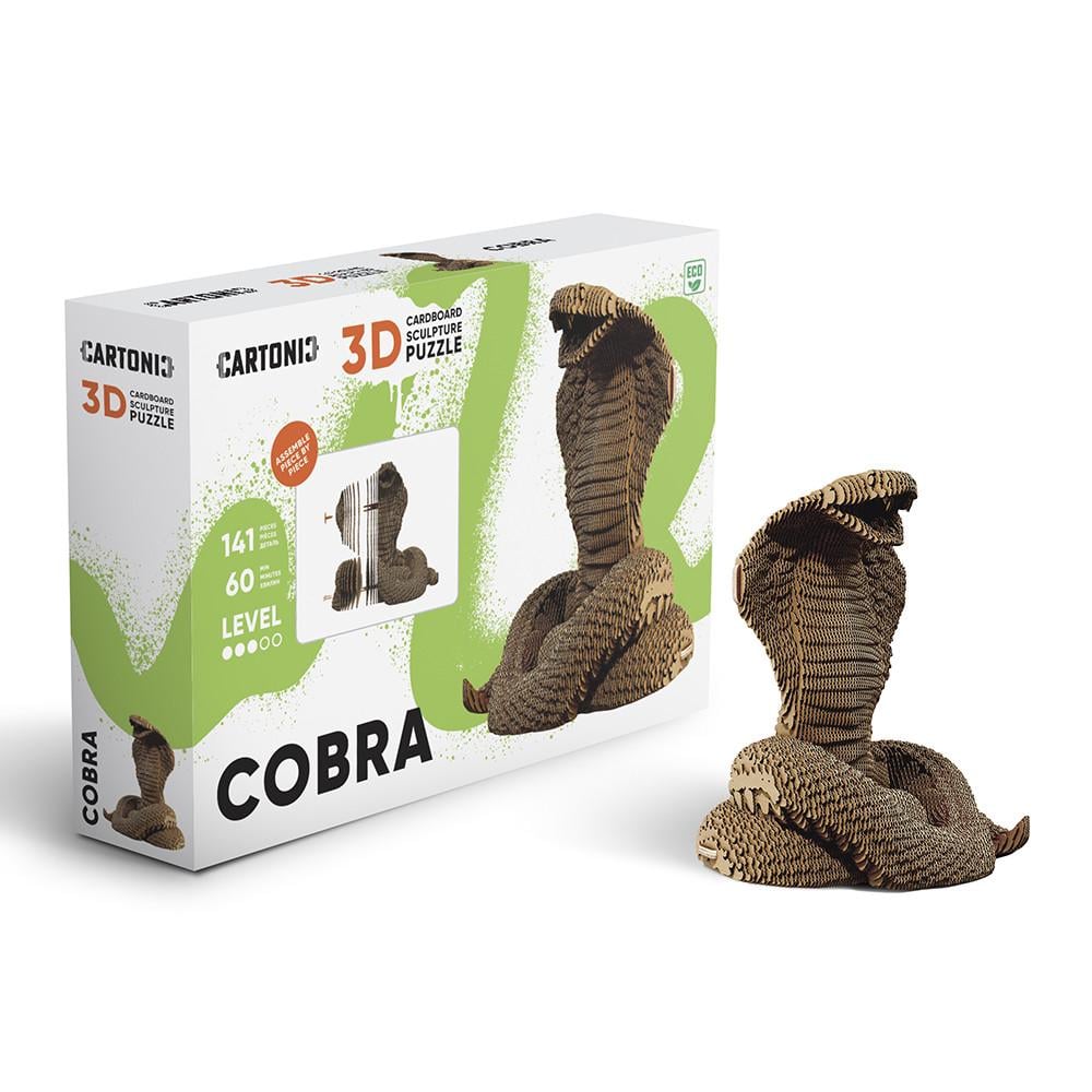 Пазл-конструктор 3D картонный Cartonic 3D Puzzle COBRA Змея Королевская кобра (33394526)