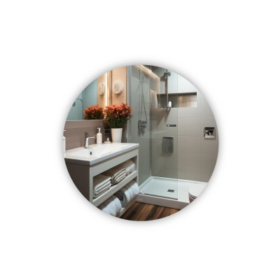 Зеркало для ванной комнаты Qtap Taurus TA1 круглое с LED-подсветкой Touch 800 мм (SD00052315)