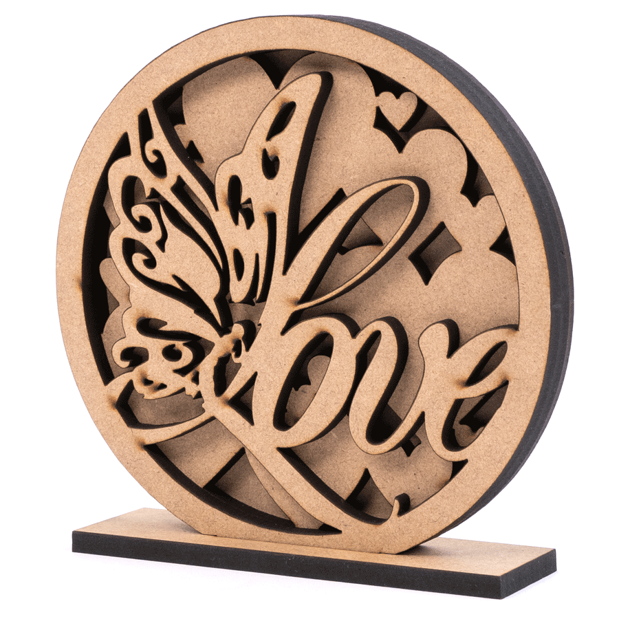 Заготовка для декупажа ROSA TALENT 3D композиция Love 1 15х15 см