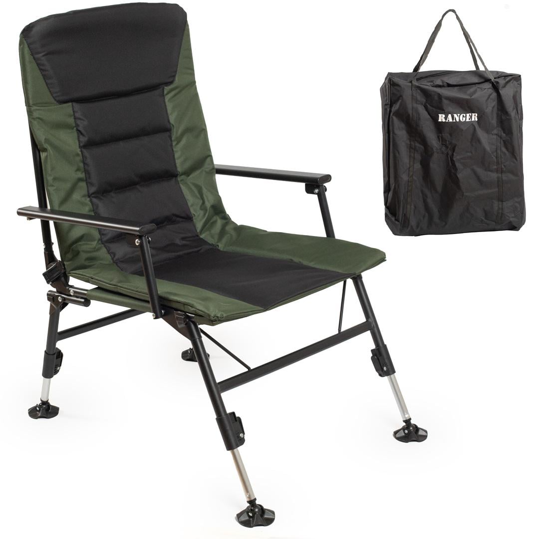 Крісло коропове складане туристичне Ranger Wide Carp Lux SL-115 (RA2260)