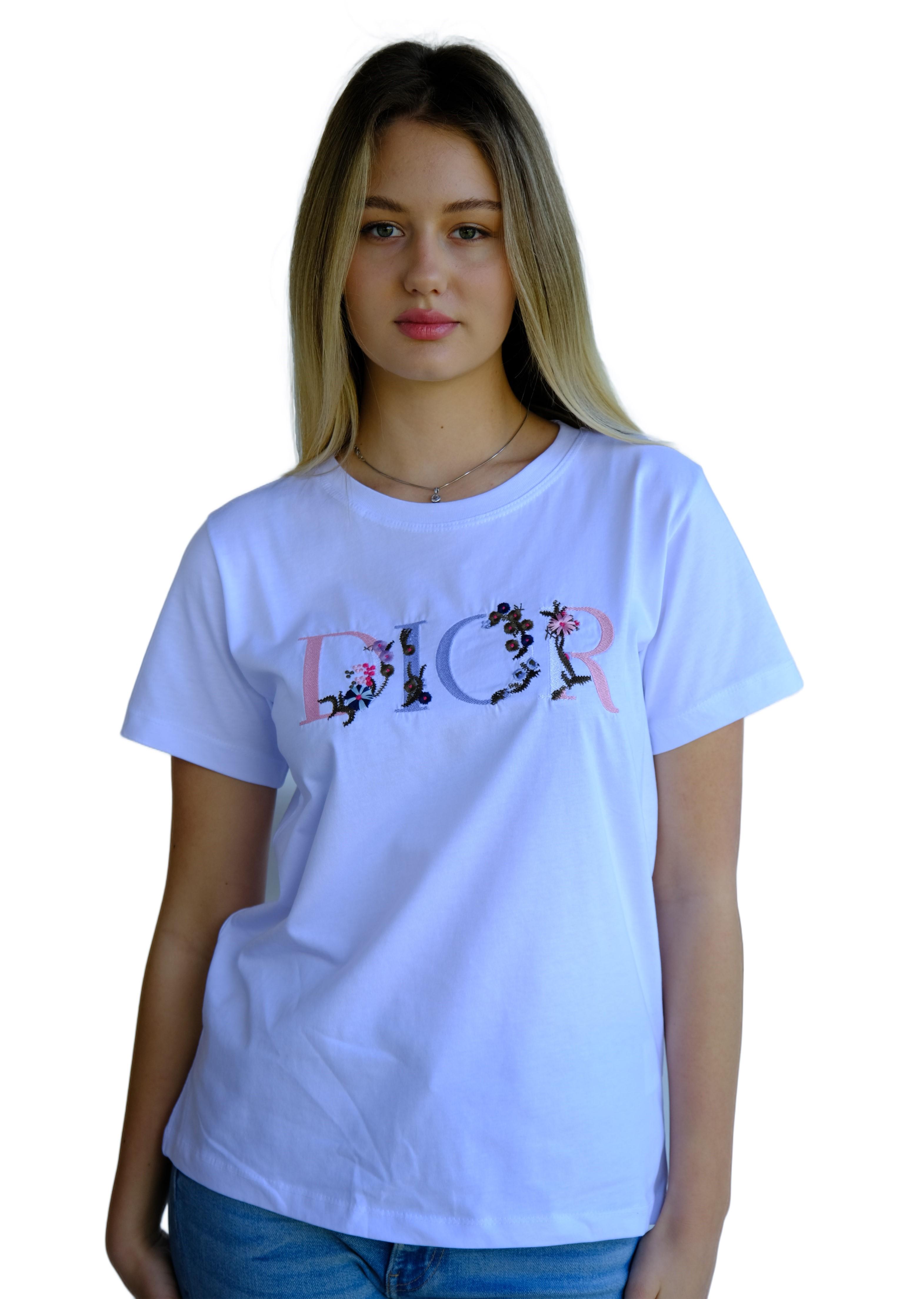 Футболка жіноча Cristian Dior KB 21272 S White (10809335) Футболка жіноча Cristian Dior KB 21272 S White (10809335)