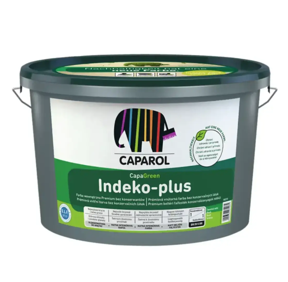 Краска интерьерная акриловая глубоко-матовая Caparol CapaGreen Indeko-plus ELF plus База 1 2,5 л (1416706908)
