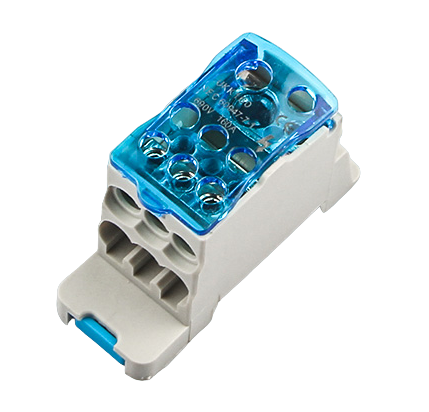 Блок розподільний E.NEXT e.sn.pro.160 160А вхід 1х70/1х16 мм2 вихід 6х16 мм2 на DIN-рейку (p0680003)