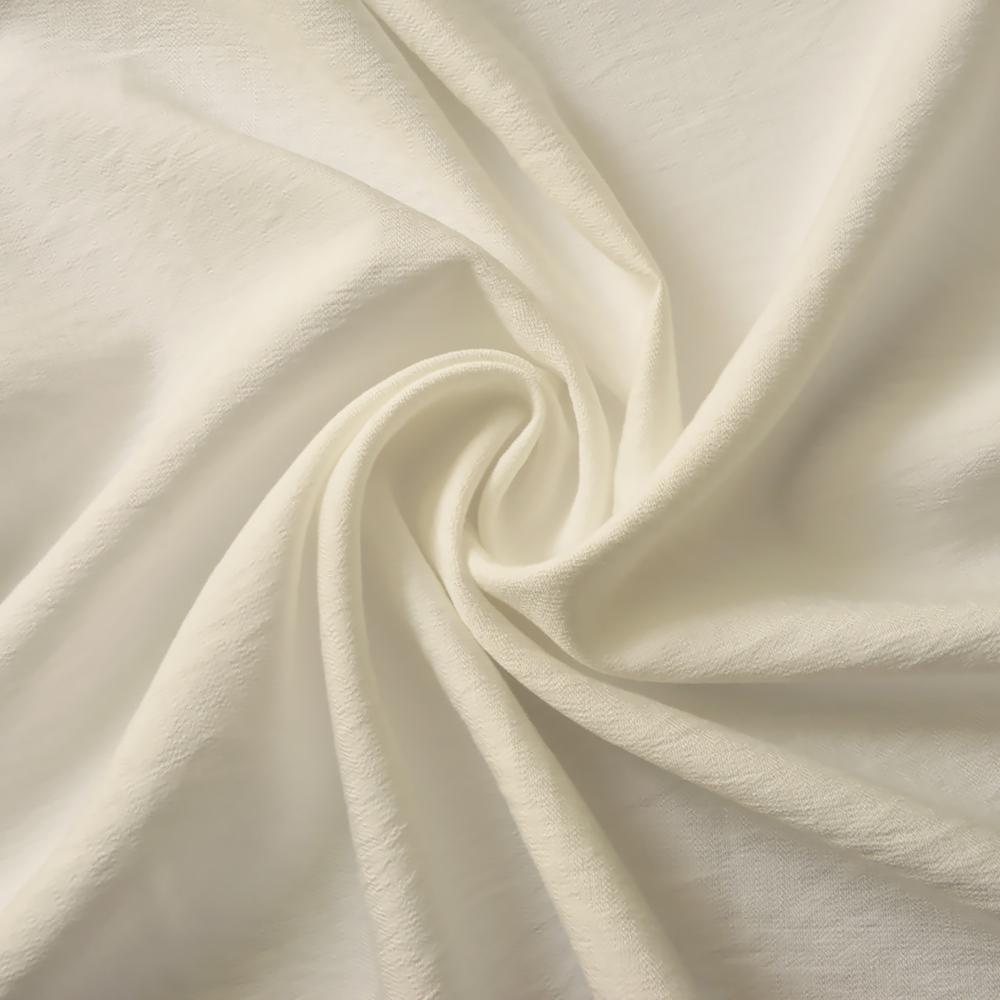 Ткань лен однотонная Ария V-1003 Молочный (13060)