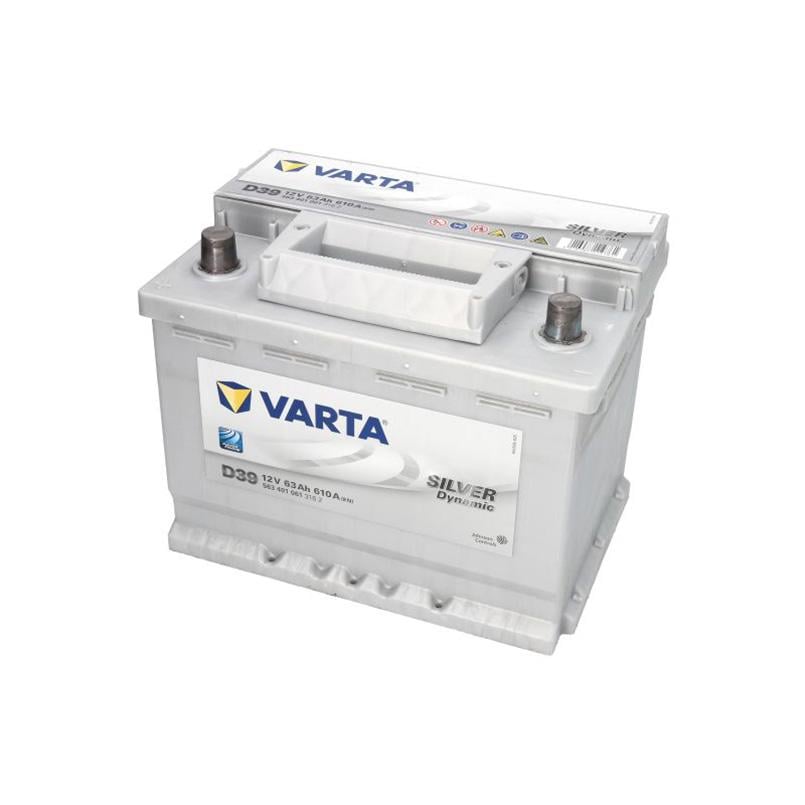 Аккумулятор Varta 63 Ah/12V Silver Dynamic D39 [+ -]