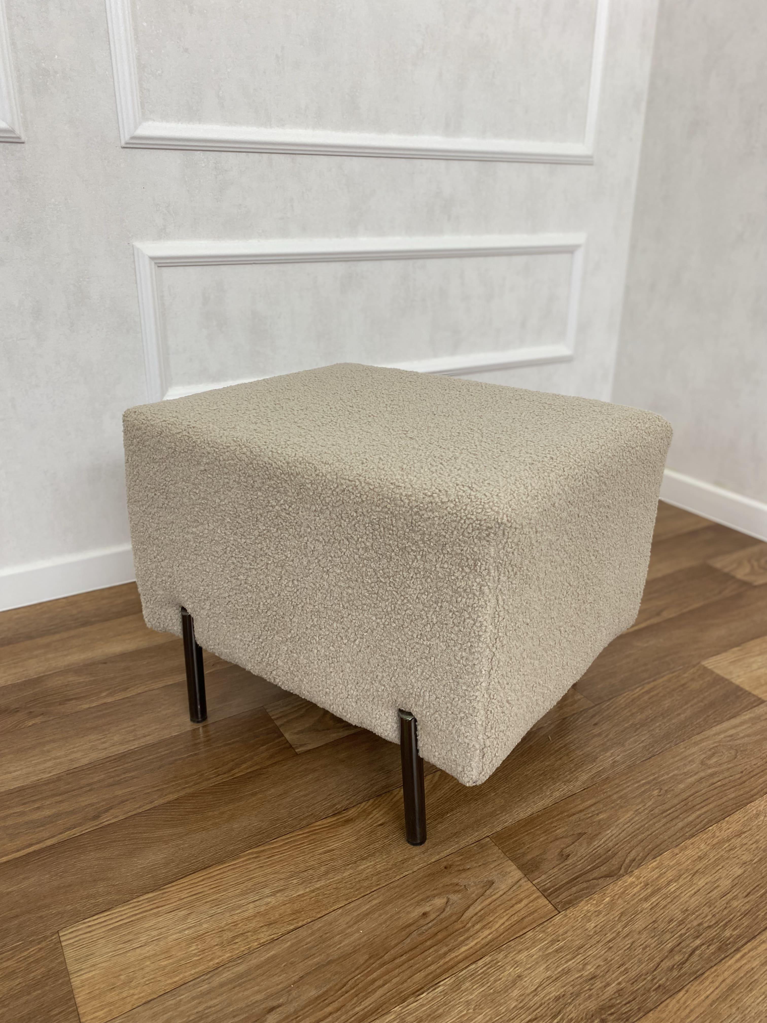 Пуф-банкетка Spicy м'який прямокутний 60x50x45 см Молочний