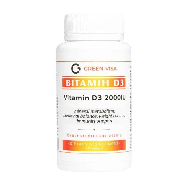 Витамин D Visa Vitamin D3 2000 IU 50 мкг 120 мягких капс. (000027805) Витамин D Visa Vitamin D3 2000 IU 50 мкг 120 мягких капс. (000027805)