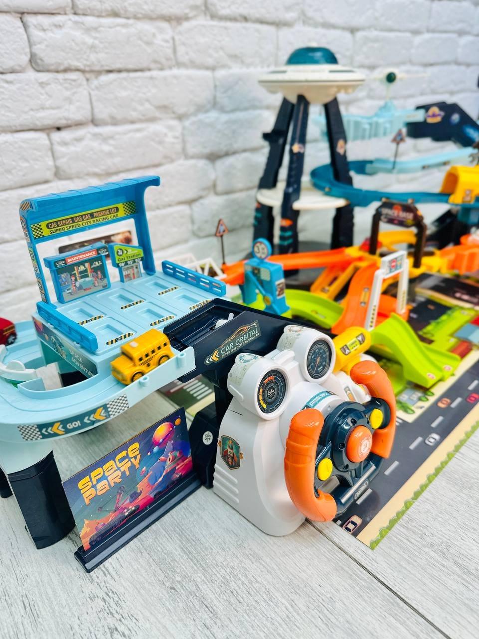 Автотрек детский с машинками Космическая станция-трек для мальчика (2654615913) - фото 6 Автотрек детский с машинками Космическая станция-трек для мальчика (2654615913) - фото 6