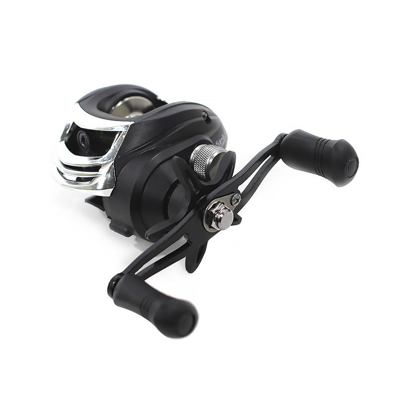 Катушка мультипликаторная рыболовная Yumoshi AK 201Left Black/Silver Катушка мультипликаторная рыболовная Yumoshi AK 201Left Black/Silver