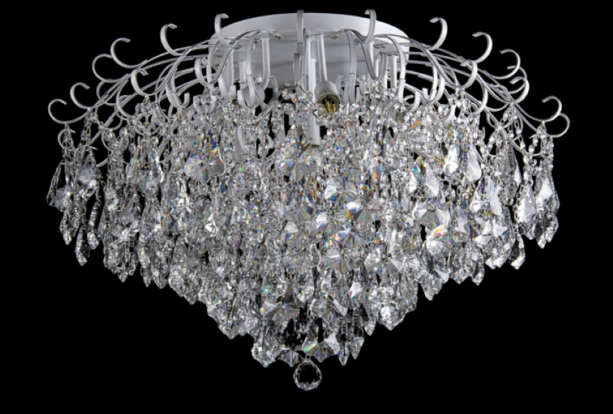 Кришталева люстра L2097/14 WT/SL Срібло/Білий (AN000289) Кришталева люстра L2097/14 WT/SL Срібло/Білий (AN000289)