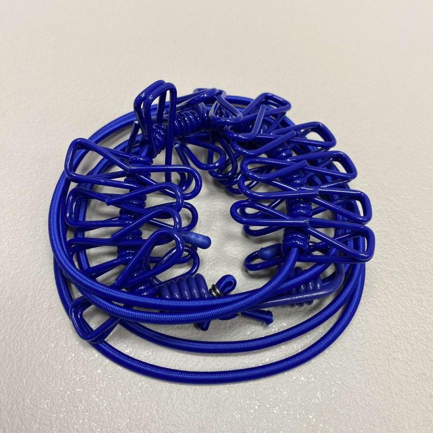 Мотузка для білизни A-Plus 1838 з прищіпками Синій (2151567119)