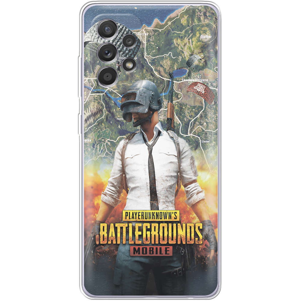 Чохол BoxFace Samsung A525 Galaxy A52 PUBG Mobile Прозорий силікон (42075-up2309-42075)