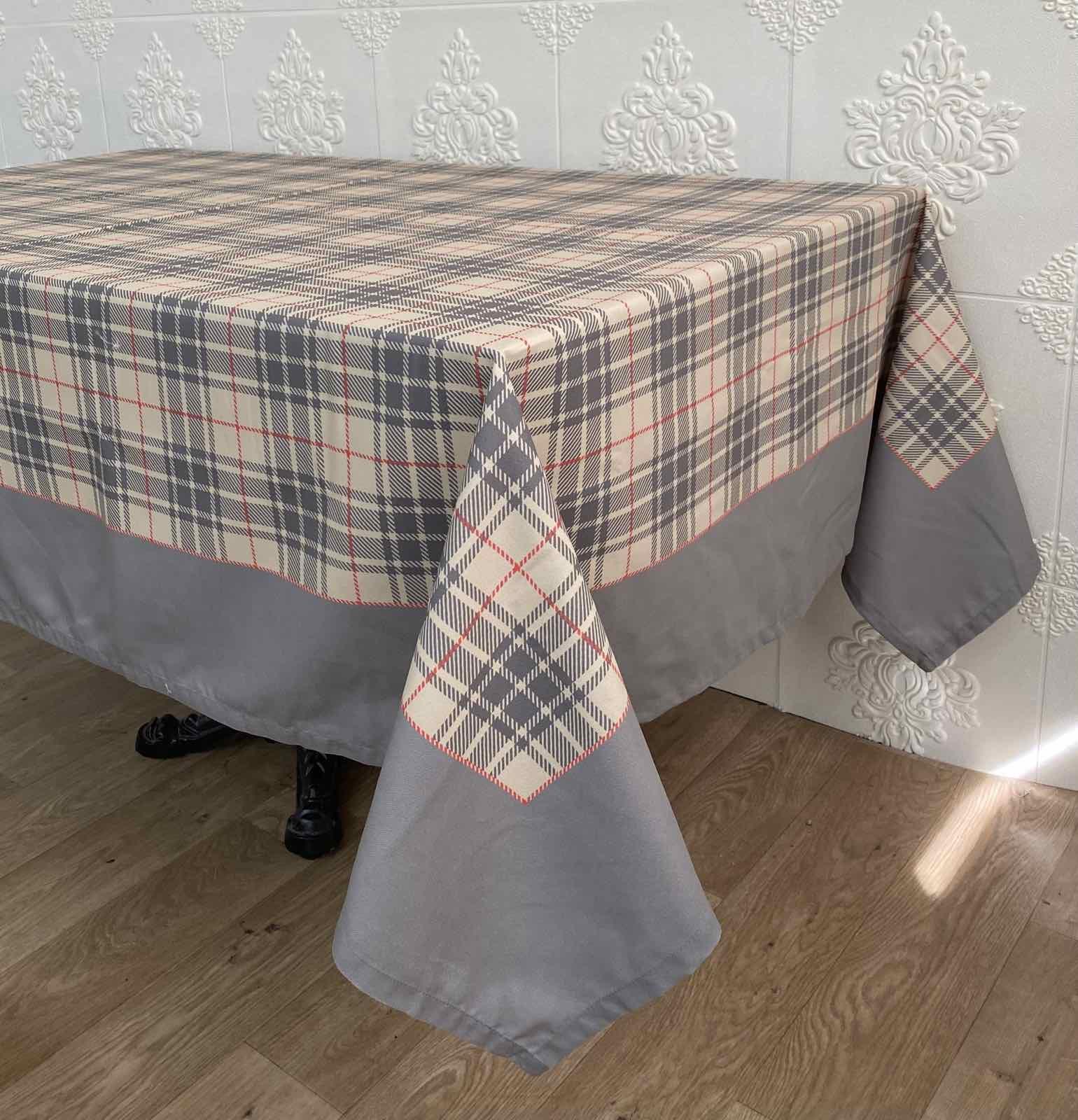 Скатерть Maison D'or Harmony Model 1 160x220 см Grey/Redline (CN19029)