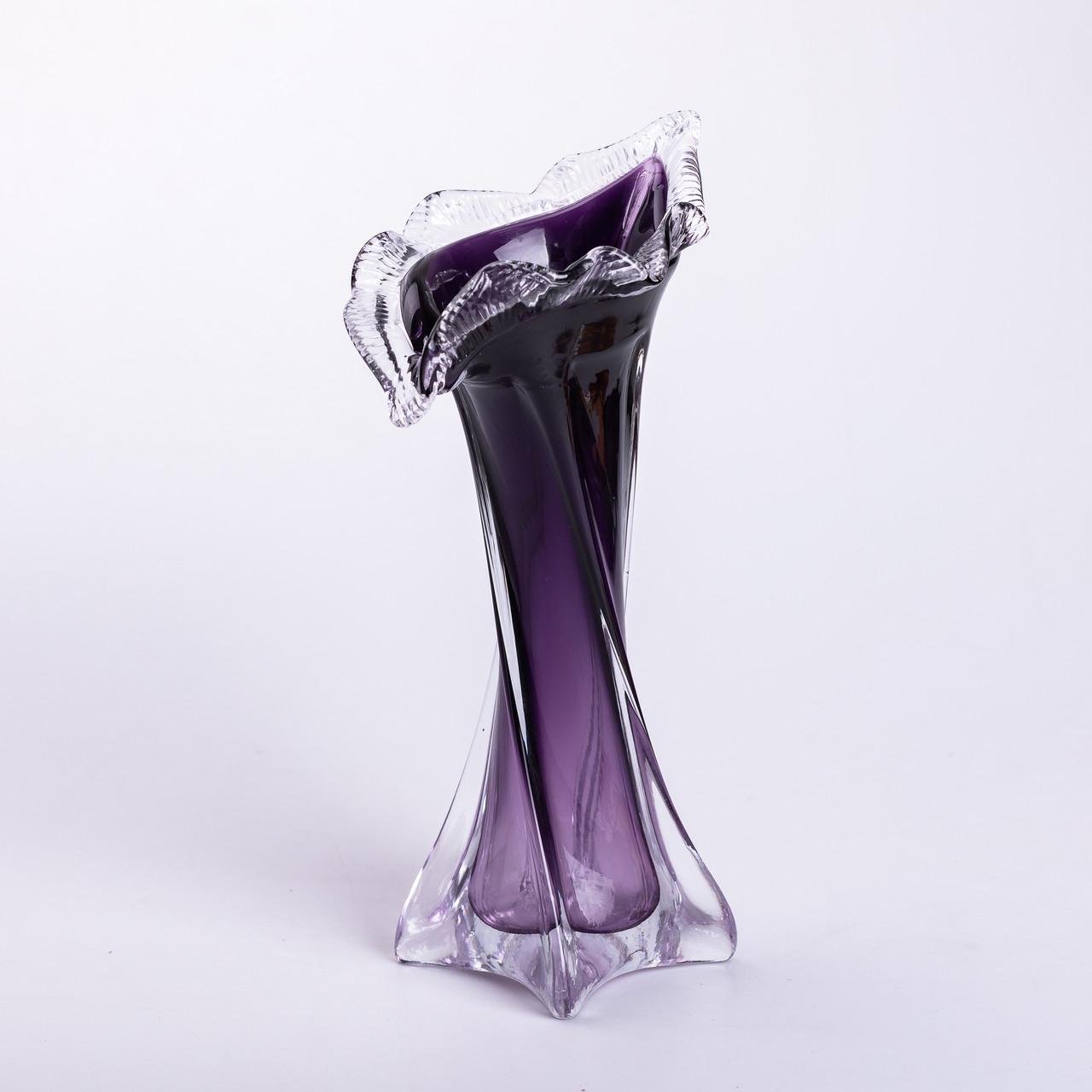 Ваза для цветов декоративная 31,5 см 300 мл Фиолетовый (6863) Ваза для цветов декоративная 31,5 см 300 мл Фиолетовый (6863)