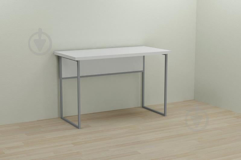 Компьютерный стол Ferrum-decor Коди 75x120x60 серый ДСП Белое 32мм