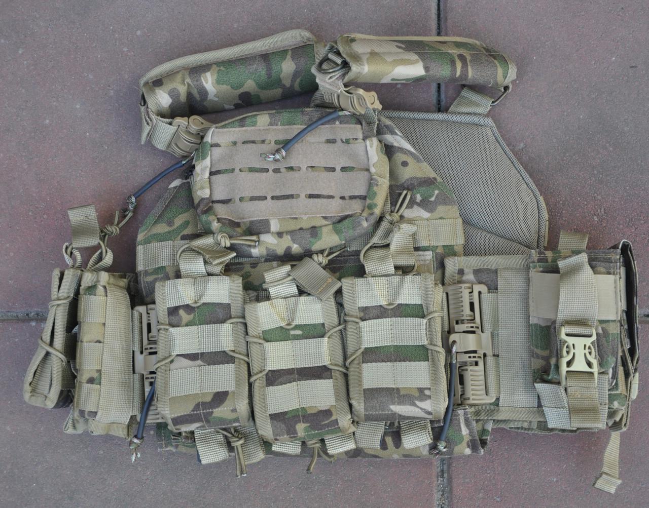 Плитоноска з підсумками з 4 точками швидкого скидання Мультикам (2602182173) - фото 4 Плитоноска з підсумками з 4 точками швидкого скидання Мультикам (2602182173) - фото 4