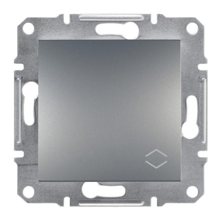 Вимикач-перемикач 1кл Schneider Electric Asfora Сталь (EPH0400162)