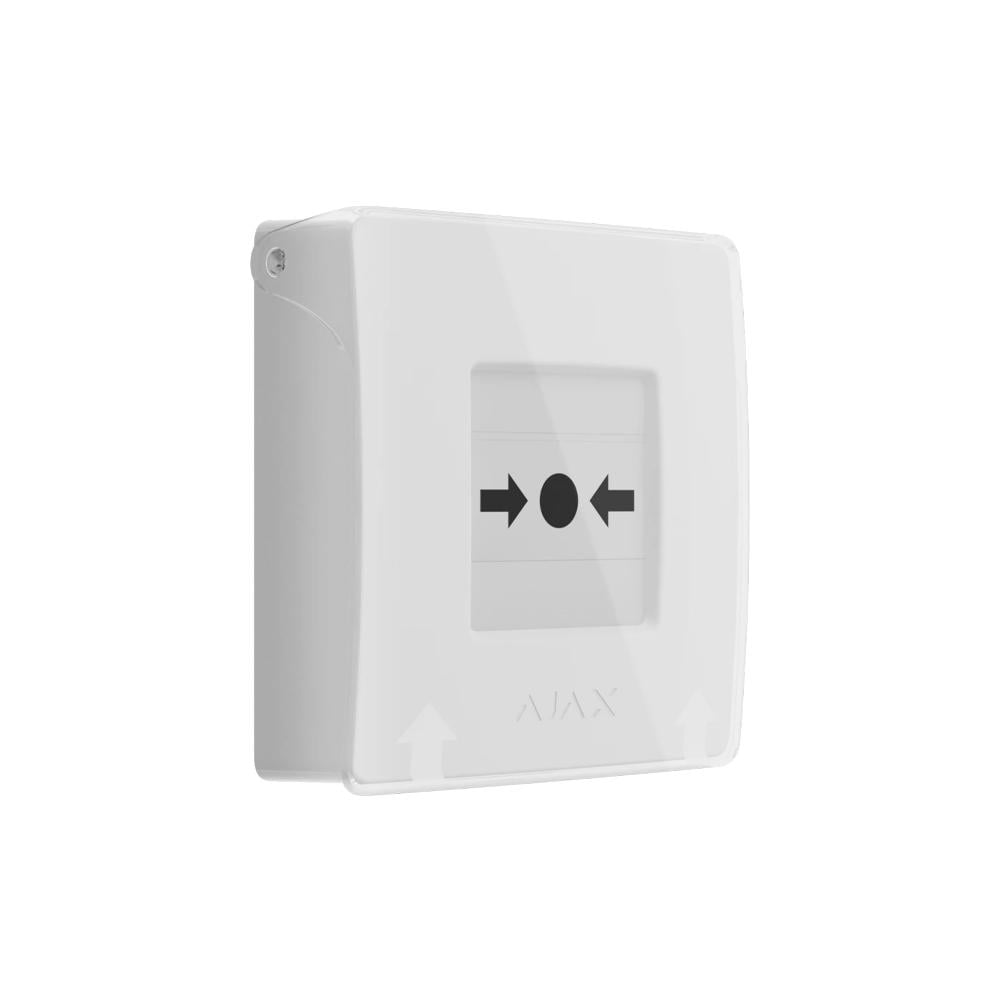 Кнопка програмована бездротова Ajax ManualCallPoint Jeweller з механізмом скидання White (33028691) Кнопка програмована бездротова Ajax ManualCallPoint Jeweller з механізмом скидання White (33028691)