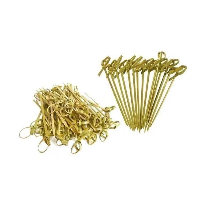 Шпажка соломенная Узелок 9 см 100 шт. (7259)