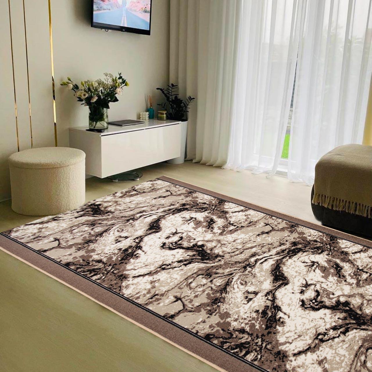 Ковер безворсовый на войлочной основе DAKARIA Print Run Мираж p13 1x1,5 м Бежевый (00-00019246) - фото 5